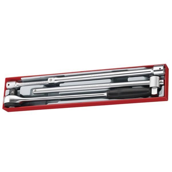 TengTools -3/4" Drive Ratchet &amp; Accessories, 4 Pieces - TTX3404
