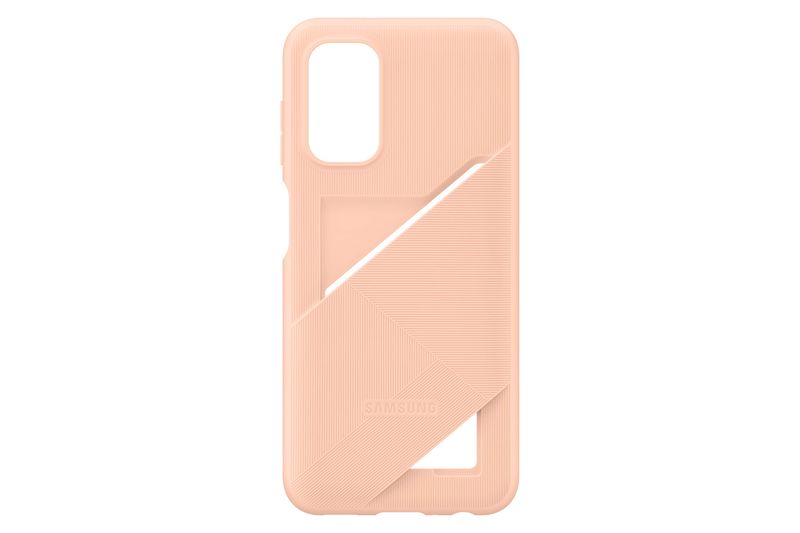 Samsung Galaxy A13 4G Card Slot Case Cover - Peach