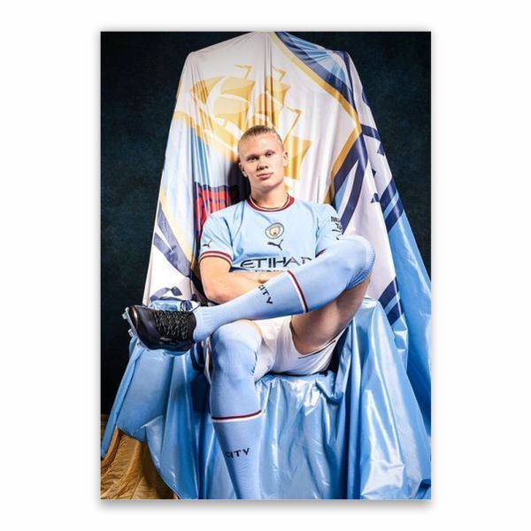 Erling Haaland Seated Poster - A1
