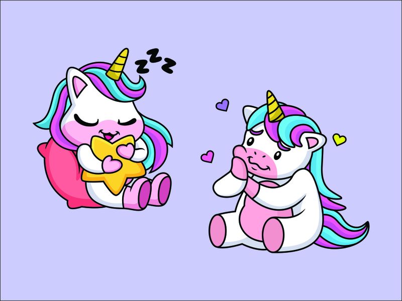 Laptop Skin - Sticker - Unicorn Babies