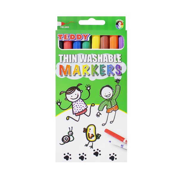 Dala Thin Washable Markers 8pieces