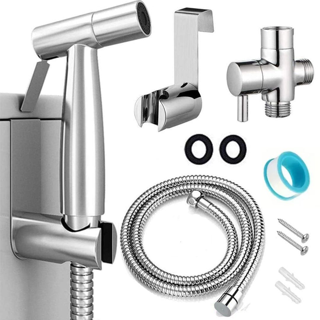Handheld Bidet Sprayer Kit for Toilet Bidet Spray Gun Adjustable Pressure