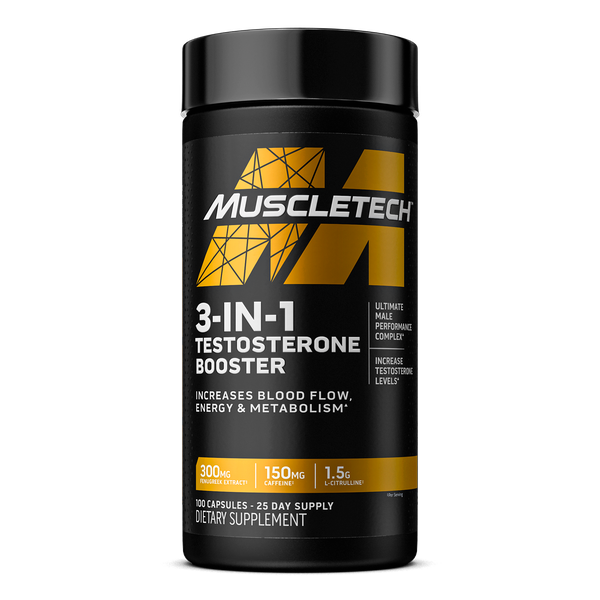 MuscleTech 3-in-1 Testosterone Booster - 100 capsules