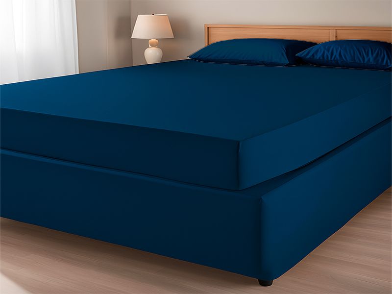 Easy Fit, Wrinkle Free, Durable Base Wrap - Pageant Blue (Super King)