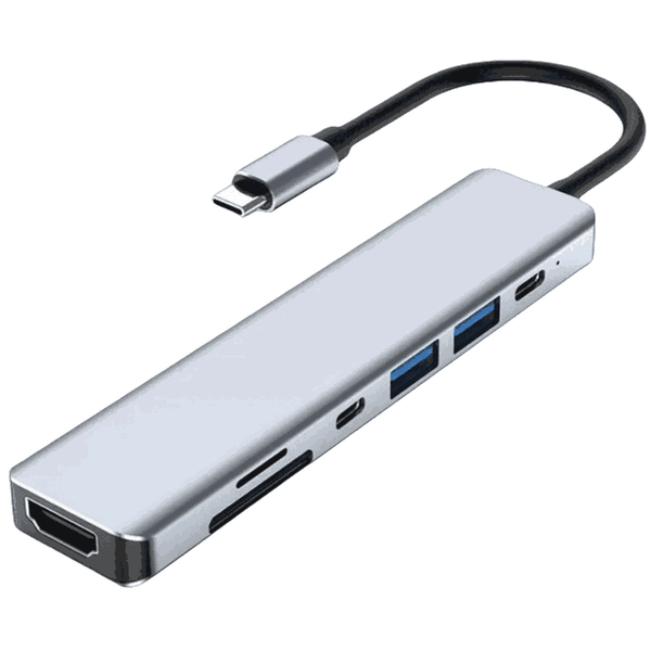 7-in-1 USB C Hub with 4K HDMI, USB 3.0 and PD Charging for Laptop
