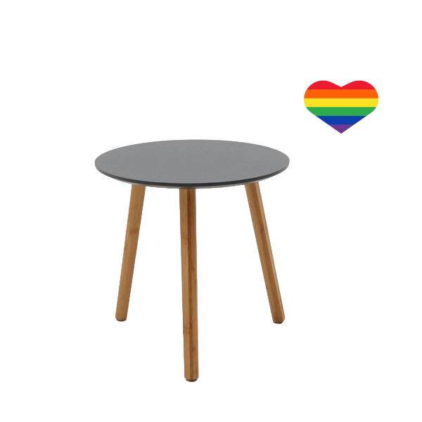 Side Table for Living Room with a Heart Sticker