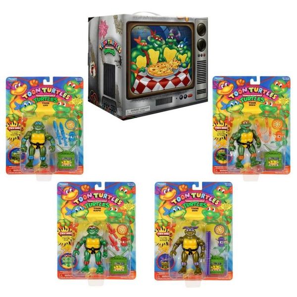 TMNT Toon Turtles 4 Pack Figure Set