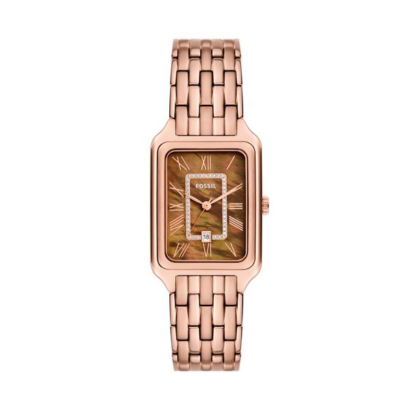 Fossil Raquel Three-Hand Date Rose Gold-Tone Stainless Steel Watch - ES5323