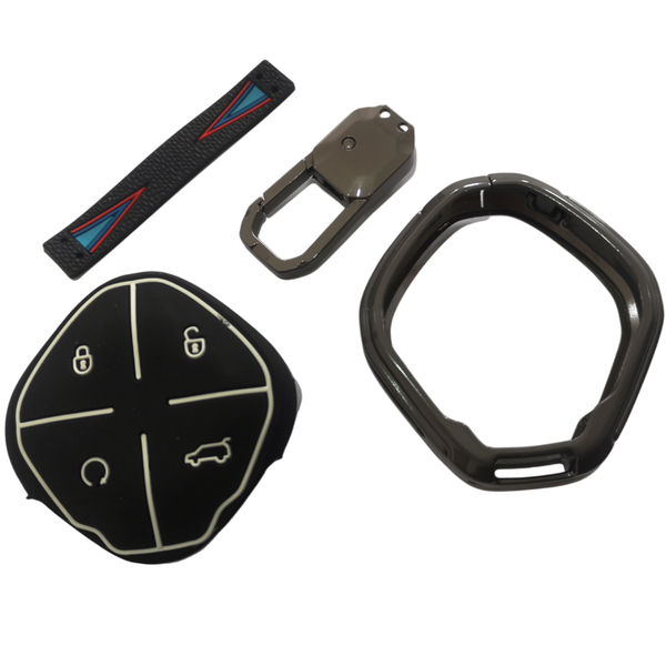 Aluminum Carbon Look Jetour Keyring &amp; Key Cover