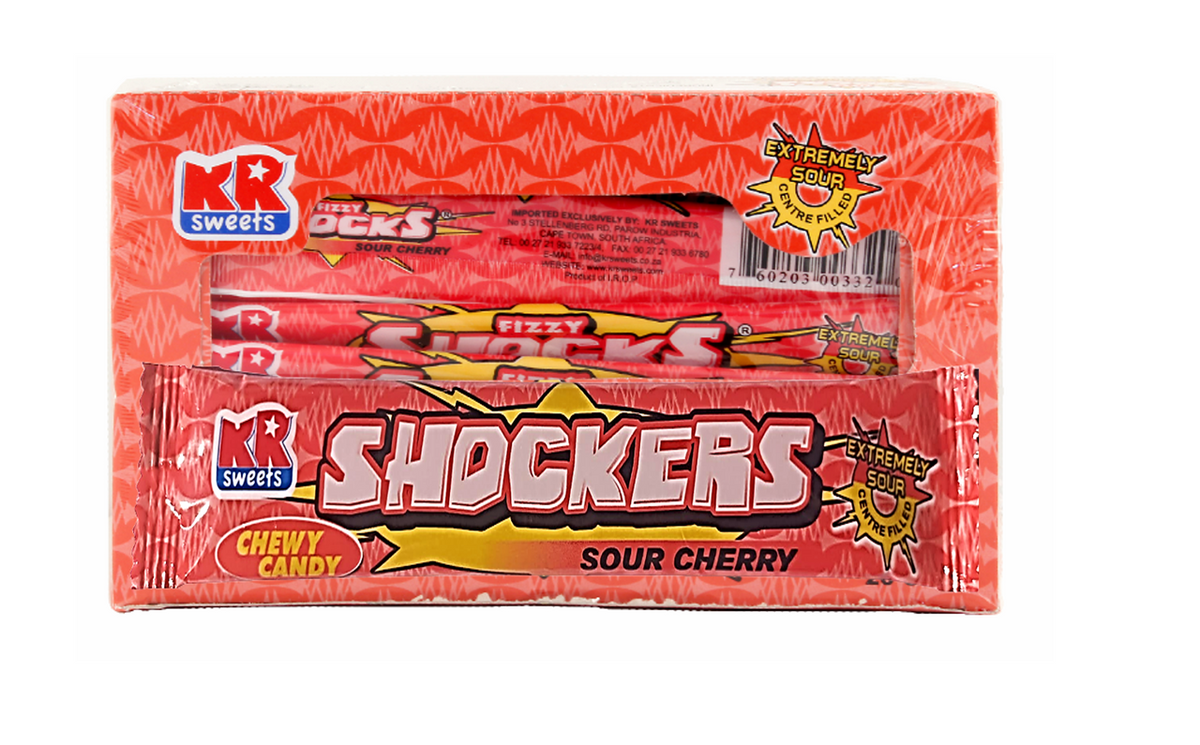 SHOCKERS SOUR CHERRY 20's - CandyKidz Megastore