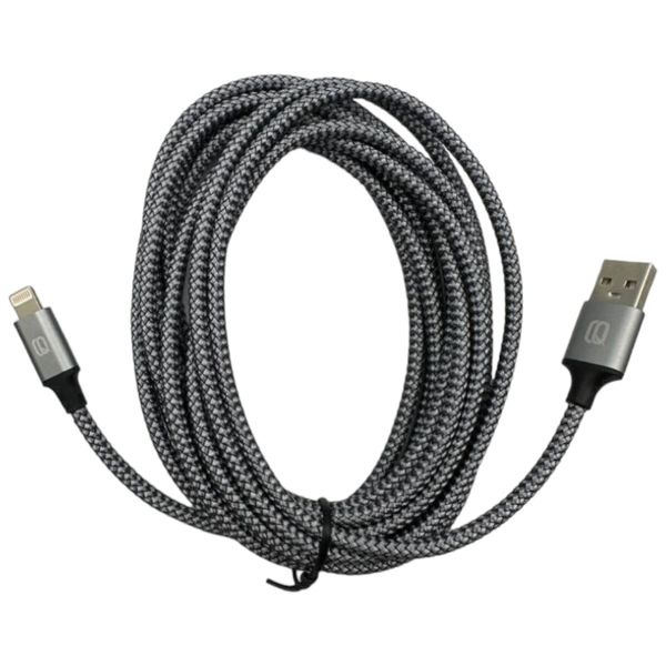 3m Black &amp; Grey Braided USB to iOS Charging Cable
