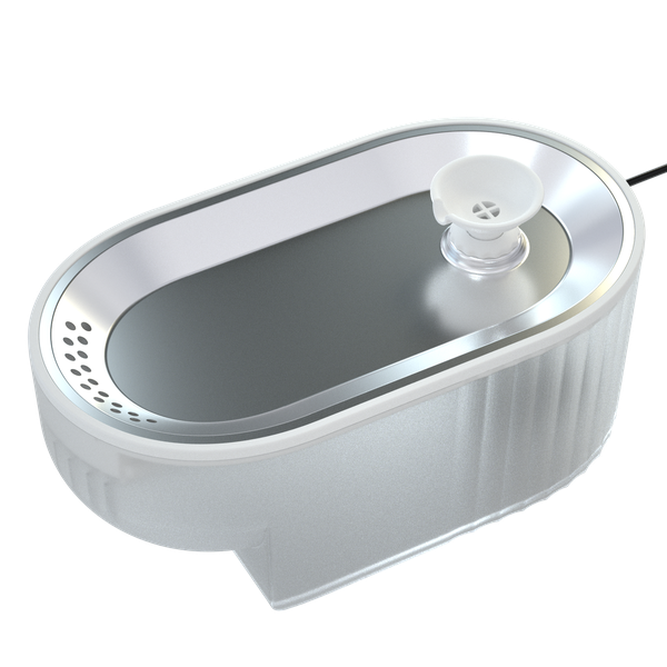 PAPIFEED Stainless Steel + Plastic Bowl Automatic Water Fountain Dispenser