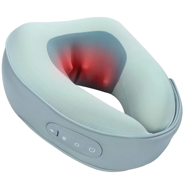 ST-320 U-Shaped Wireless Shiatsu Neck Massager with Heat &amp; USB Rechargeable