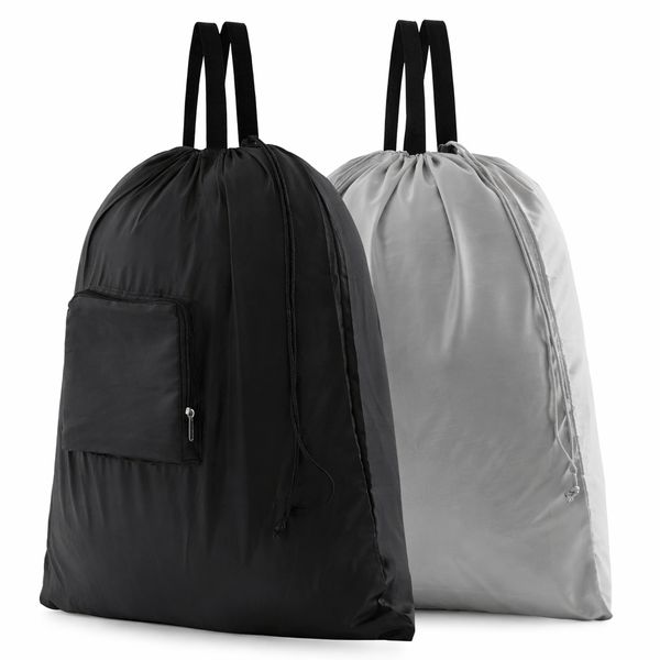 QYNIAL 2 Pcs Travel Laundry Bags With Handles For Travel, Camp, Fitness