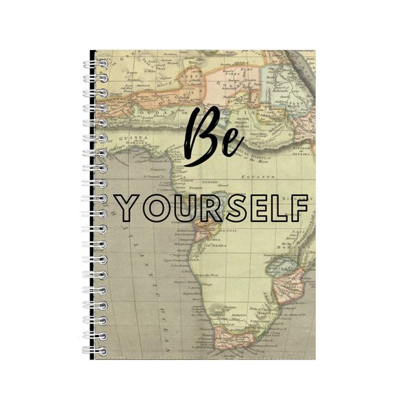 Yourself A5 Notebook Spiral Lined Personal Growth Graphic Notepad Gift 088