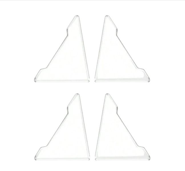 4 Piece Minimalistic Car Door Edge Protectors- Transparent