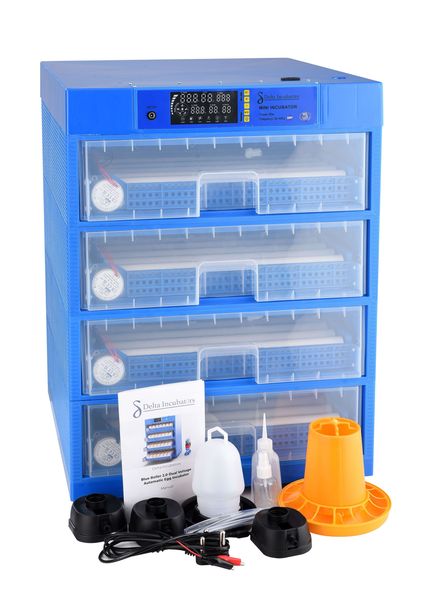 Blue Diamond Range - 400 Egg Automatic Dual Voltage Egg Incubator &amp; Hatcher