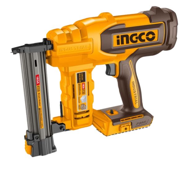 Ingco - Li-Ion Cordless Brad Nailer - 35mm Brad Nails - Bare Unit