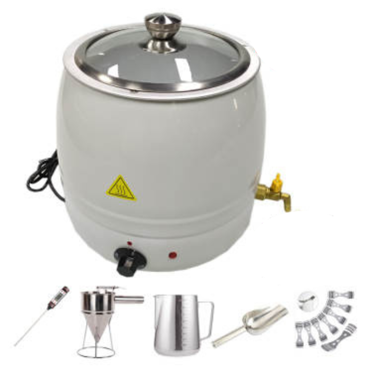 Candle Wax Melting Pot Kit with 5 Stainless Steel Accessories included