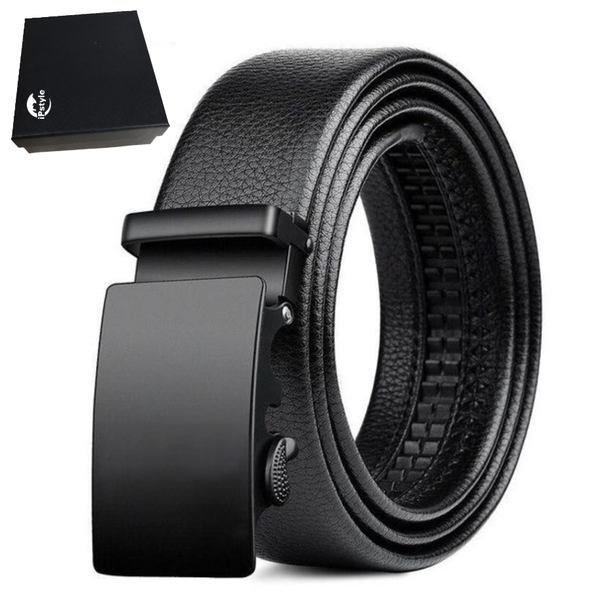 IPSTYLE Men Leather Belt Metal Automatic Buckle Belt High Quality Men Belt