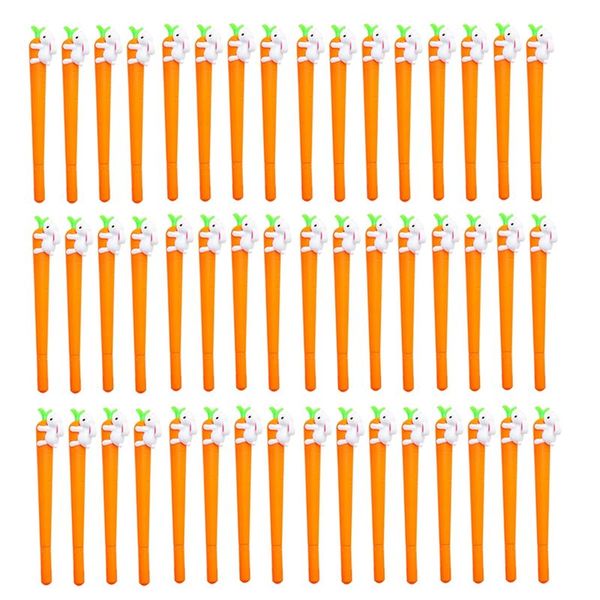 100X Carrot Bunny Rabbit Ink Pen Ballpoint Pen For Office School