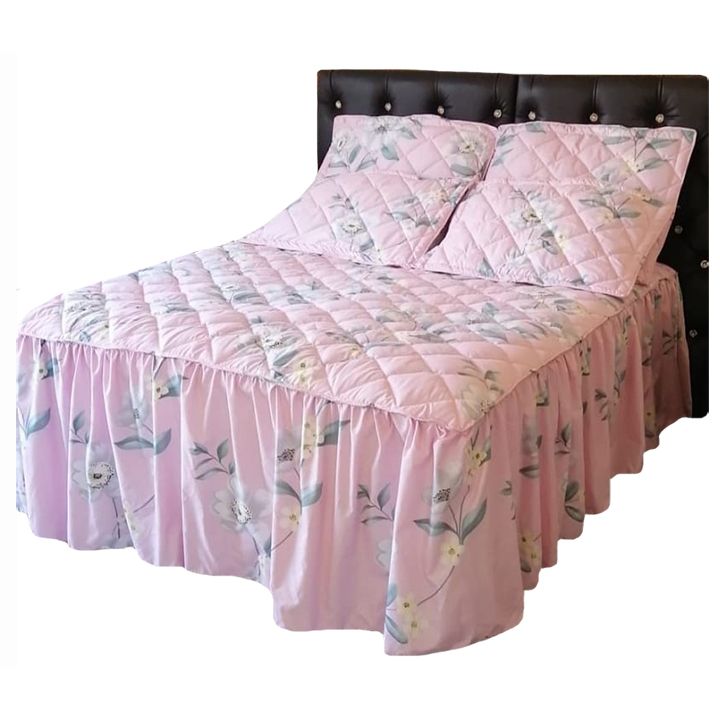 5 Piece Bedspread Set Light Pink Floral Queen Shop Today. Get it