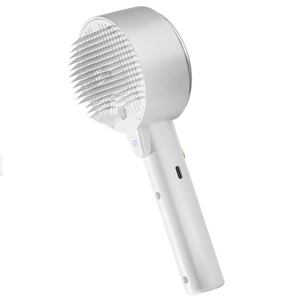 Steam Pet Brush With Self-Cleaning Comb For Shedding And Grooming