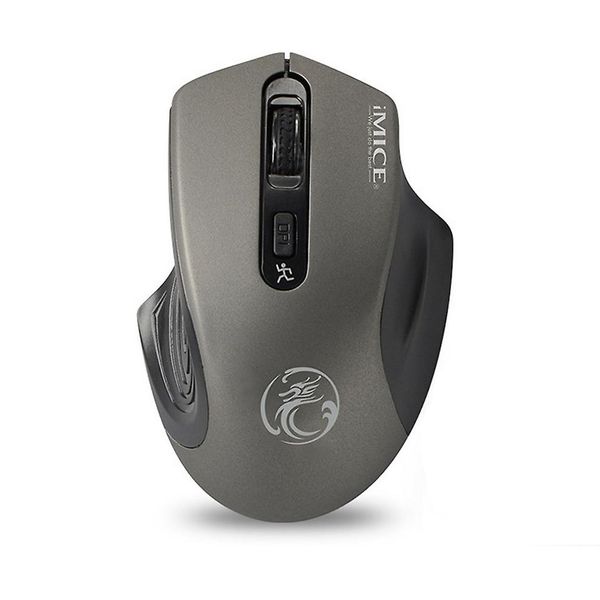 DW iMice 2.4Ghz Silent Wireless Mouse 1600DPI 4 Buttons (Grey) G-1800