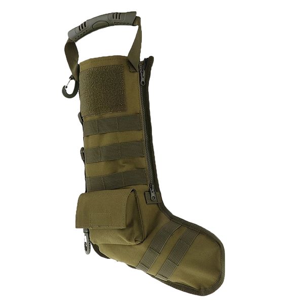 Portable Tactical MOLLE Christmas Stocking Storage Bag - Green
