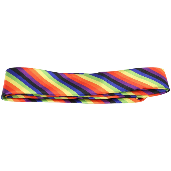 Men Fashion Casual Slim Narrow Tie, 19 (Rainbow color stripes)