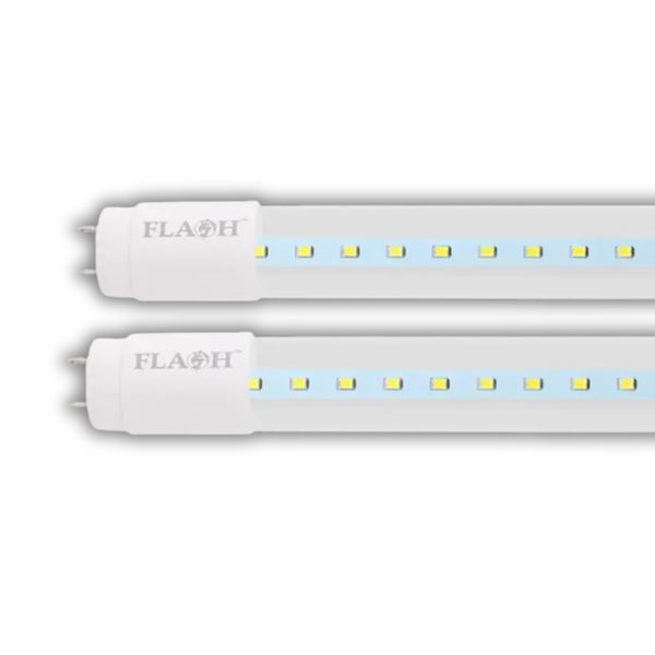 Flash 24W LED 5FT Clear T8 Tube 6500K- 2 Pack