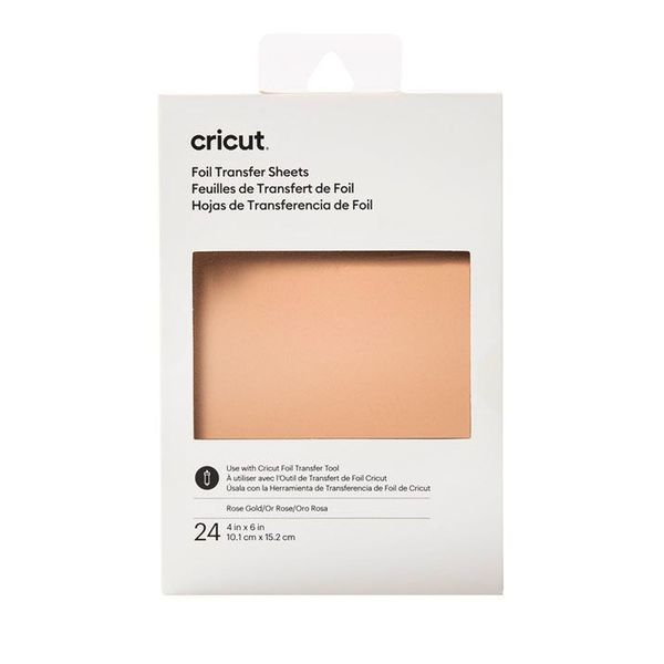 Cricut Transfer Foil Sheets 10.1x15.2cm 24-sheets Rose Gold 2008712