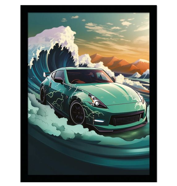 Wave Collection (Wave Cars Fairlady) Framed Collector Print 40cm x 30cm