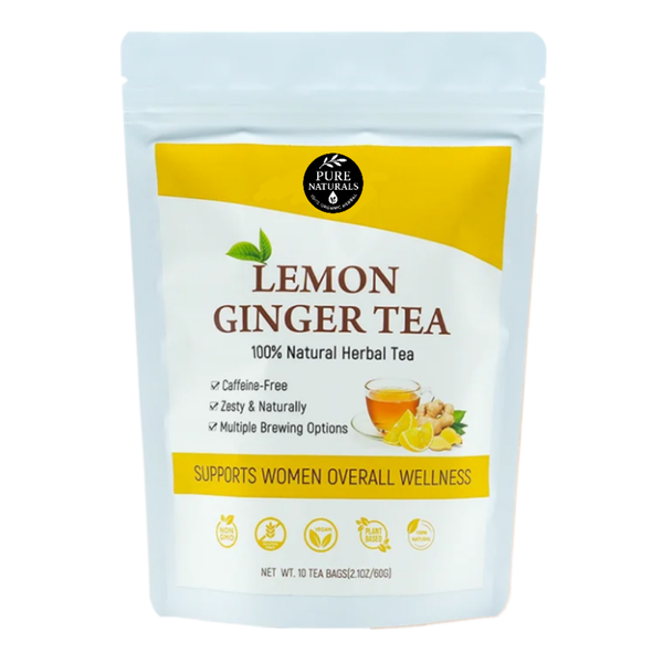 Pure Naturals Lemon Ginger Tea, Support For Overall Women's Wellness