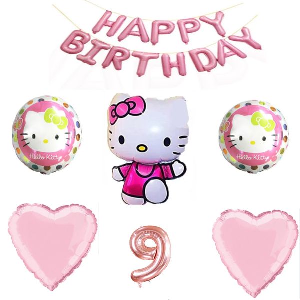 Hello Kitty Balloon Set 9 Year