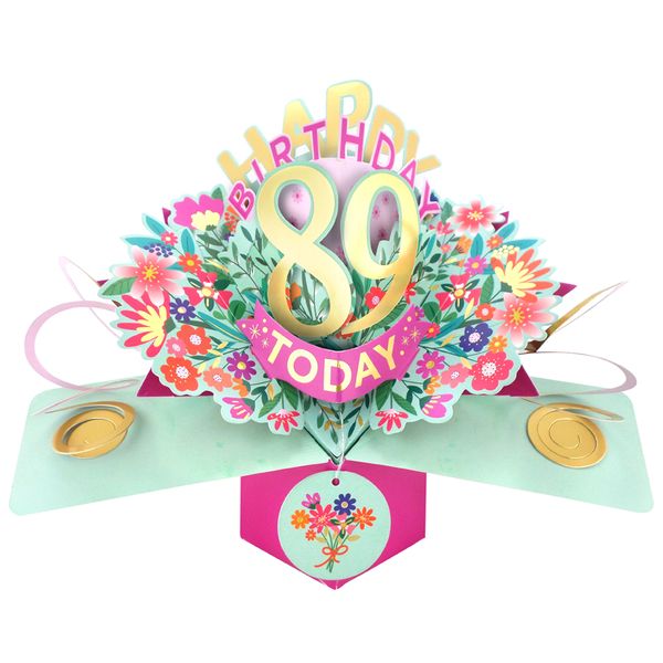 Happy 89th Birthday 3D Pop Up Card - Female