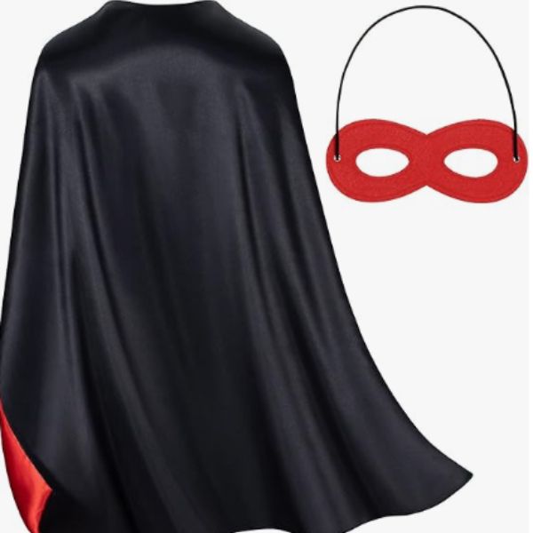 Double-Sided Superhero Capes and Masks for Kids
