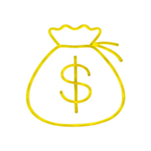Money Bag Neon Sign Light E-34