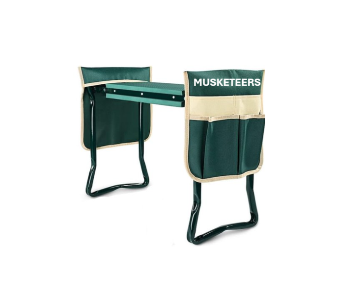 Gardening Stool Bench Kneeling Pad with 2 Tool Pouches Foldable