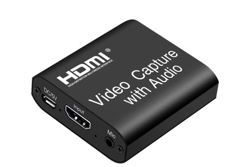 1080P HDMI Video Capture to USB with Audio Video Loop Out Mic In 4K