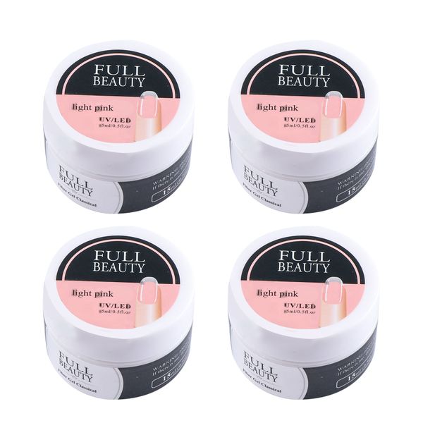 15ml 4Pcs Waterproof Removable Nail Art Glue in 4 Colors