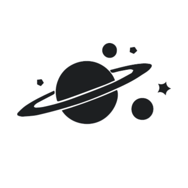 th-INK Semi-Permanent Tattoo kit - Saturn and Stars - 55x55mm