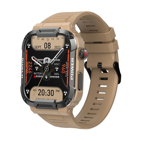 1.85 inch Outdoor Military Smart Watch Men Bluetooth Call Smartwatch