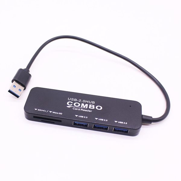 HYT 2 In 1 USB 2.0 HUB Combo Card Reader