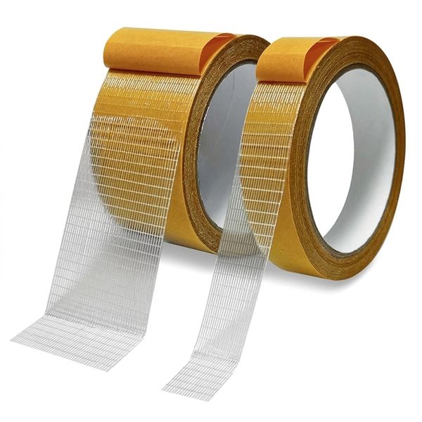 2 Piece Multifunctional Double Sided Fabric Tape Carpet Tapes Strong