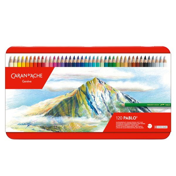 Caran D'Ache Pablo coloured pencils, 120 pencil set