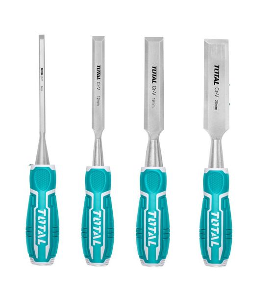 Total Tools 4Pcs Wood Chisel Set