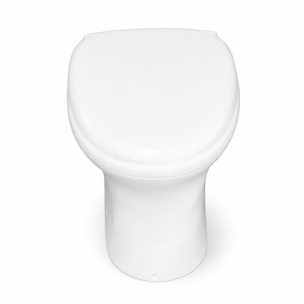 Bathco Ibiza One-Piece Toilet - P-Trap Floor-Standing WC Gloss White