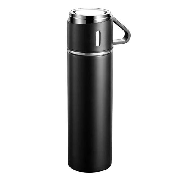 Stainless Steel Thermos Vacuum Flask Gift Set With Mugs
