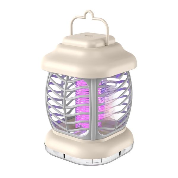 3-in-1 Electric Mosquito Killer Lamp (White) -1 Unit for Indoor&amp;Outdoor Use